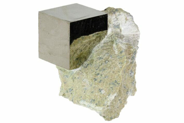 Pyrite Cube In Matrix - Navajun, Spain #105406